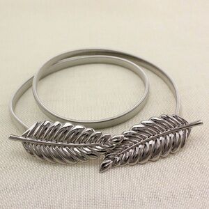 Stylish Silver Leaf Women's Belt